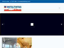 Tablet Screenshot of metaltintas.com.br